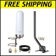 Antenna Cellulare Alto Guadagno 10dBi Omnidirezionale con Kit Connettore N Maschio