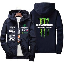 Giacca Kawasaki Monster – Look Aggressivo e Spirito Racing BLU 