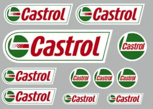Adesivi decalcomanie castrol - adesivi/decalcomanie,