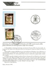 Italia 1998 BOLLETTINO ILLUSTRATIVO N.06 ATTO EMANCIPAZIONE EBREI ITALIANI.CON F