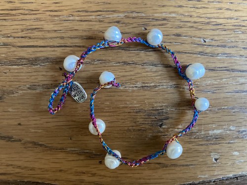 Bracciale all uncinetto con - bracciale,