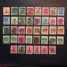 GERMANIA WEIMAR 1923/ SOPRASTAMPATI - N. 38 VALORI USATI