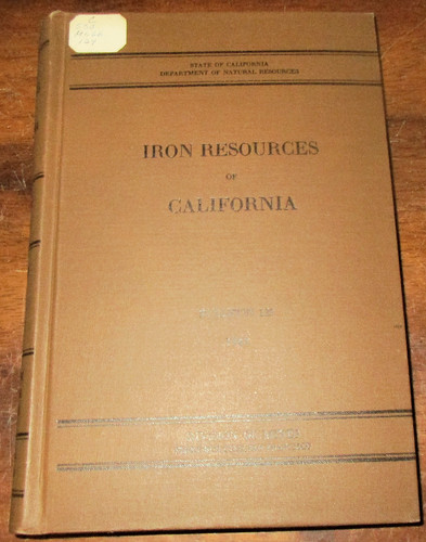 Geology california 1948 - geology, iron