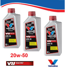 OLIO 20W50 3 LITRI Motore VALVOLINE VR1 RACING 20W-50 NO 300V NO PAKELO NO MOBIL