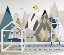 Carta da parati 3D disegnata