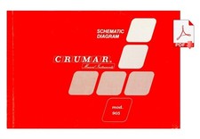 CRUMAR 905 Service Manual repair Schematic Diagrams Schaltplan Schema elettrico