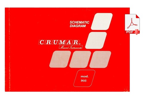 Crumar 905 service - service, manual