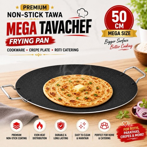 Padella antiaderente tawa - antiaderente, 50