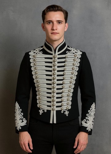 Giacca militare ussaro - nera, da