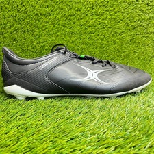 Scarpe tacchetti stivali da rugby Gilbert Sidestep X15 8S Lo da uomo taglia 13,5 neri