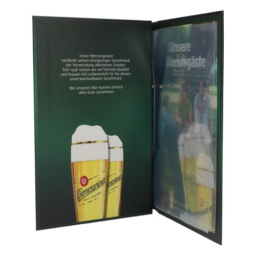 Wernesgrüner bier speisekarte - wernesgrüner,