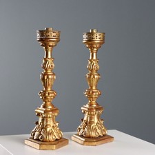 Torcieri Antichi Legno Tornito