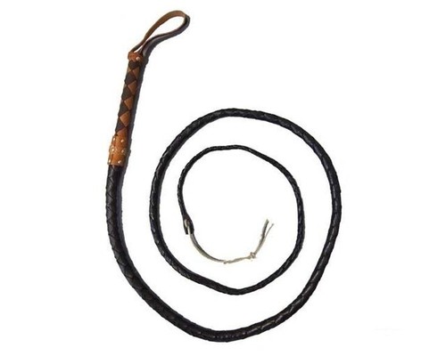 Denix leather bull - whip, 10'