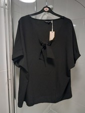 Blusa top chiffon nero capsule