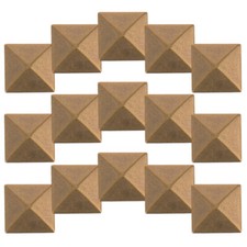  100 Pezzi Lamiera da Stiro Metallo Rame Miss Borchie Piramide Quadrata Schienale Piatto