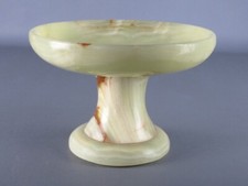 VINTAGE ALZATA DECORATIVA IN PIETRA ONICE FORMA ROTONDA EPOCA XX SEC.