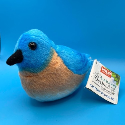 Peluche uccellino blu