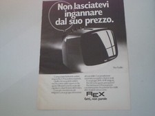 advertising Pubblicità 1975 TV TELEVISORE REX 9 POLLICI