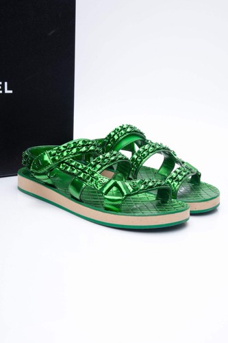 Sandali papà chanel 22s verde - 22s,