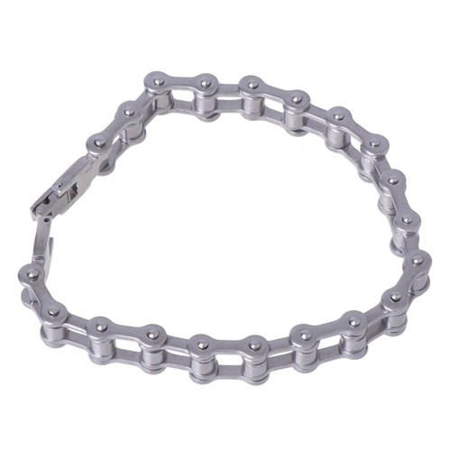 Bracciale catena bici acciaio - bracciale,