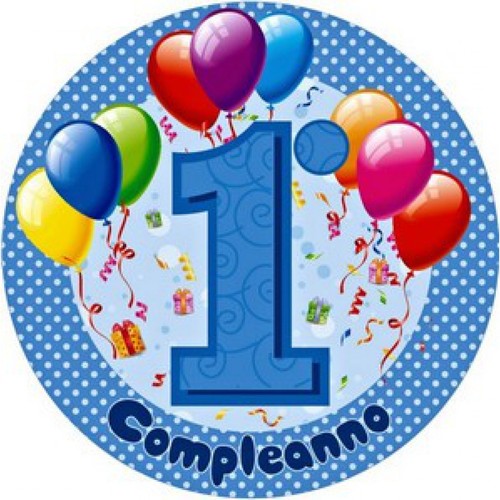 Cialda primo compleanno - cialda,