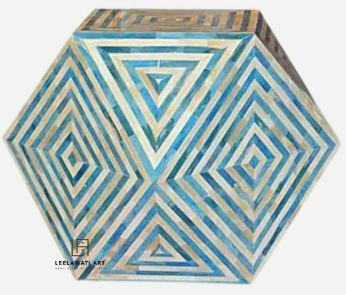 Antique bone inlay strip - inlay,