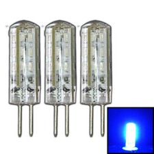 3xG4 LED 1,5 Watt 12V DC blu