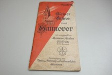 Führer Hannover Linden Eilenriede 1908 Plan Fremdenverkehr bebildert Werbung