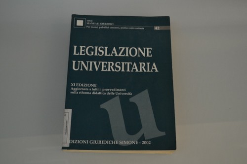 Legislazioni universitaria