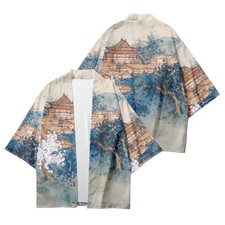 Camicia Haori Da Uomo Kimono