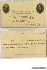 RARA Cartolina Risposta Cena