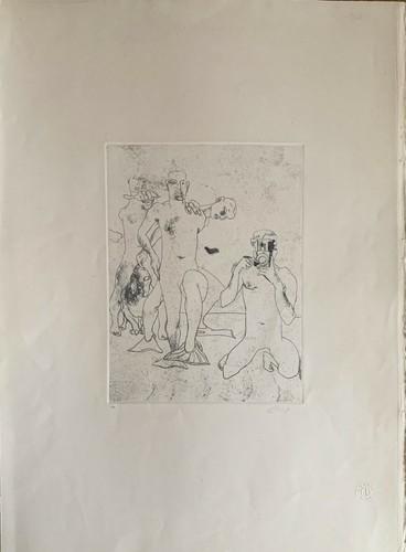 Ennio calabria acquaforte 1973 - calabria,