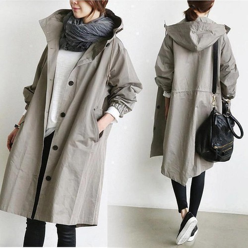 Trench donna oversize con