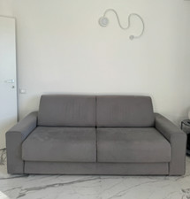 divano letto in tessuto di design EXCO’ modello KURTOS, 4 posti colore grigio