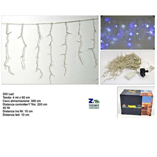 Luci natalizie tenda luminosa - luci,