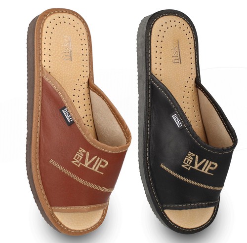 Pantofole pelle uomo vip - vip, men