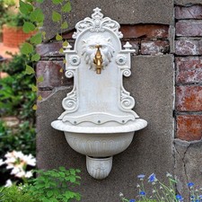 Sungmor lavandino da giardino in ghisa da parete bagno vaso lavandino bianco decoro leone