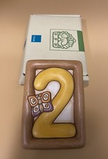 Thun -  numero civico  ceramica - " 2 “ Nuovo con scatola.