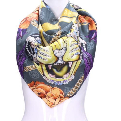 Guess sciarpa silk donna grey - guess,