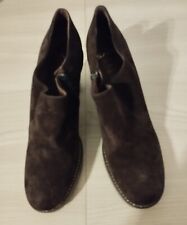 Tronchetto donna alla caviglia SAX,  in camoscio. Tacco alto con plateau.