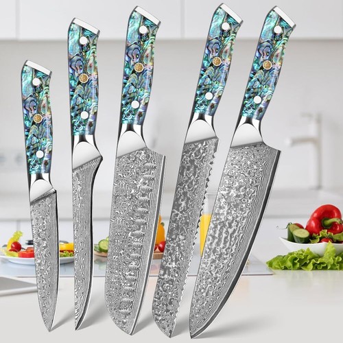Coltello cucina damascato - da,