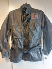Barbour International Steve McQueen Joshua Wax Jacket più fodera in pile, rara S