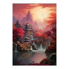 Poster A4 Paesaggio Orientale