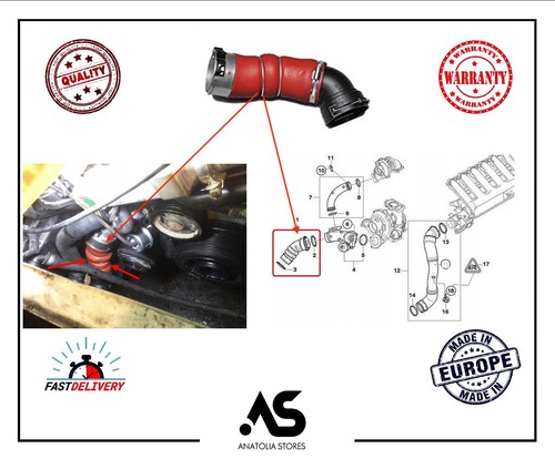 Tubo intercooler turbo per - , bmw