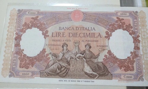 10000 lire marinare decr - lire,