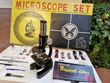 Microscope Set - microscopio giocattolo anni '60
