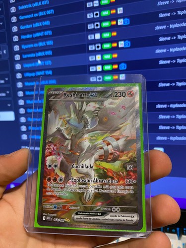 Carta reshiram 166 086 - carta, ex