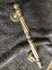 MANIGLIA VINTAGE IN OTTONE   PER PORTONCINO