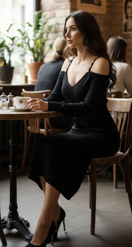Abito donna liu nero - abito,
