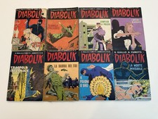 8 Numeri Fumetti Diabolik - Lotto misti Anni '70